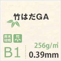 竹はだGA 256g/平米 B1 サイズ 100枚 送料実費 ケナフ 竹パルプ 風合い 印刷 用紙 非木材紙 名刺 カード フライヤー パンフレット