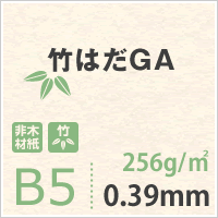 竹はだGA 256g/平米 B5 サイズ 1000枚 ケナフ 竹パルプ 風合い 印刷 用紙 非木材紙 名刺 カード フライヤー パンフレット