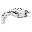 取寄せ マイクロミラー - フレイム アレンネス Mirror - Left - Chrome 13-070 DRAG 06400591(2)