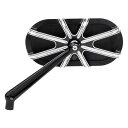 取寄せ ケージされたシリーズミラー アレンネス 10 Gauge Mirror - Black - Left 13-160 DRAG 06401201