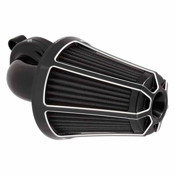 取寄せ カバー付きのモンスターサッカーエアクリーナーキット - ベベル アレンネス Monster SuckerR Air Cleaner Kit - Black 81-003 DRAG 10102105