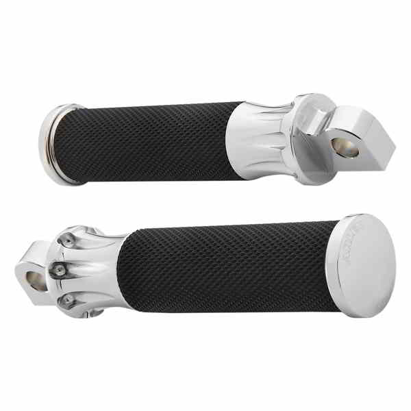 取寄せ フュージョンの男性マウントフットペグ アレンネス Footpeg - Deep Cut - Chrome 07-908 DRAG 16200893