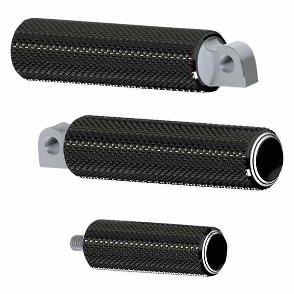 取寄せ フュージョンの男性マウントフットペグ アレンネス Footpeg - Dual Ring - Black 07-934 DRAG 16201741
