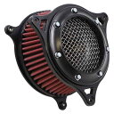取寄せ RPTエアクリーナーキット コブラ RPT Air Cleaner - Black 606-0100-05B-SB DRAG 10103026(2)