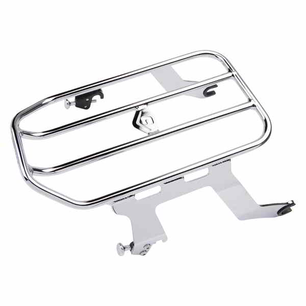 取寄せ 取り外し可能なソロ荷物ラック コブラ Solo Luggage Rack - Chrome - Bobber 502-2515 DRAG 15101019