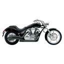 取寄せ スピードスターはエキゾーストシステムを掃引しました コブラ Speedster Swept Exhaust - Black - VT1300 1233B...