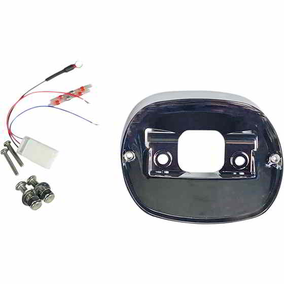 取寄せ ハーレーダビッドソンのテールライトベースプレート カスタム ダイナミクス Taillight Baseplate - Chrome TL-BASE99-C DRAG 20101419