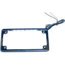 取寄せ LEDナンバープレートフレーム カスタム ダイナミクス LED License Plate Frame - Chrome LPF-HRZ-C-LP DRAG 20300533