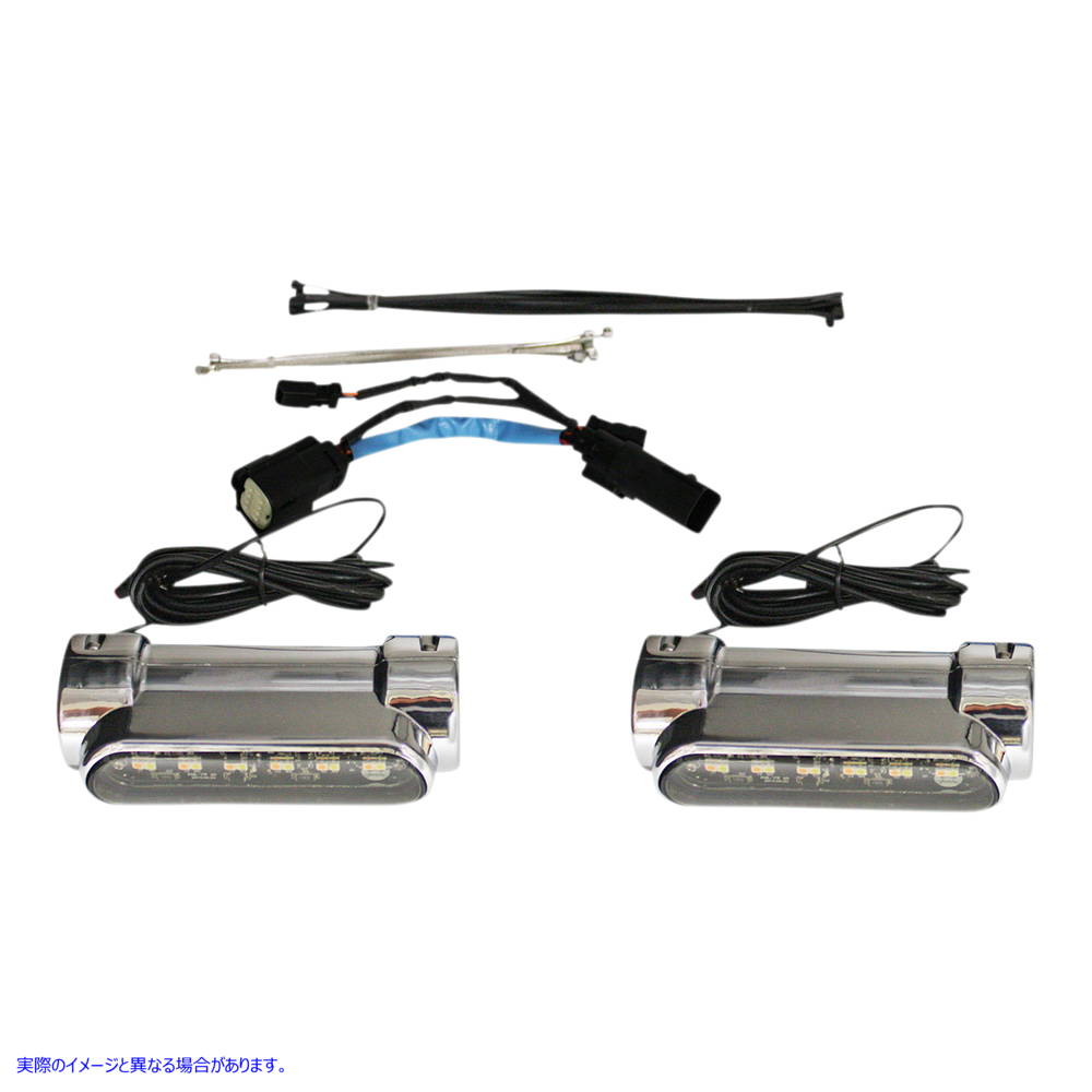 取寄せ エンジンガードライト - 09-13 CVO - クローム カスタムダイナミクス Engine Guard Light - '09..