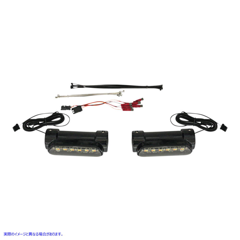 取寄せ エンジンガードライト - ユニバーサル - ブラック カスタムダイナミクス Engine Guard Light - ..