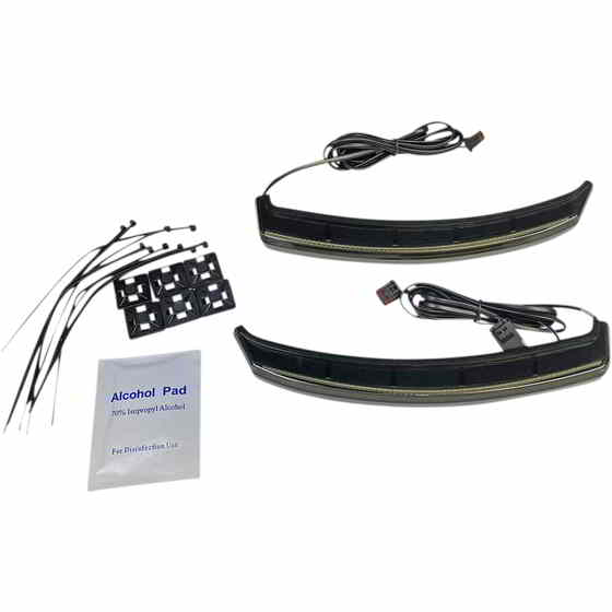 取寄せ サドルバッグライト - スモークレンズ カスタムダイナミクス Saddle Bag Lights - Smoke Lens C..