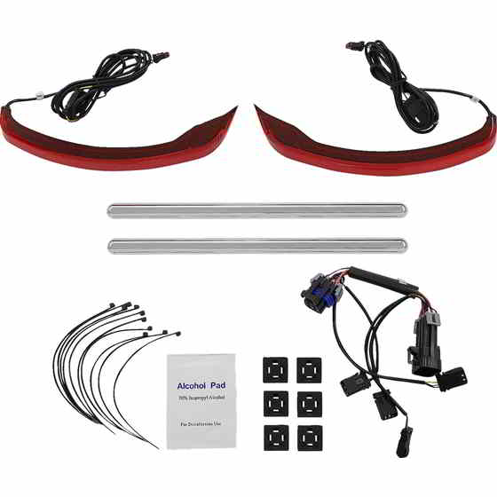  LIGHT LOW PROFILE SADDLBAG RED INDIAN CD-IND-SPR-V2-R DRAG 2040320...