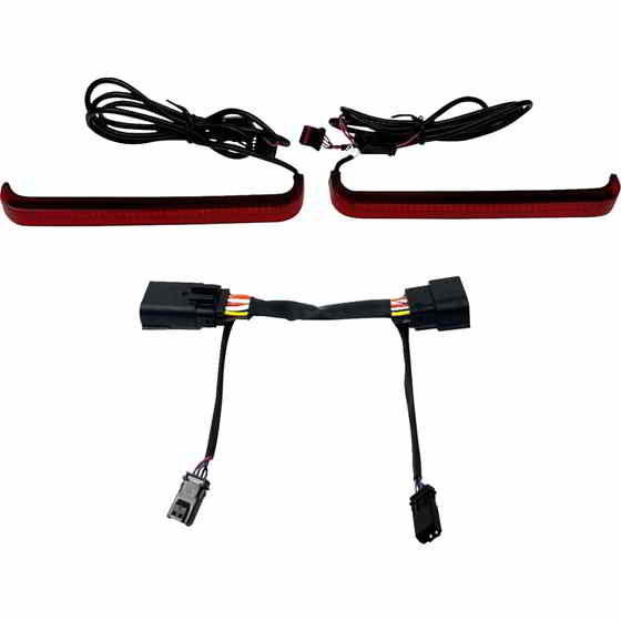  LIGHT LED LOW PROFILE SADDLEBAG RED CD-LP-23-R DRAG 20403239