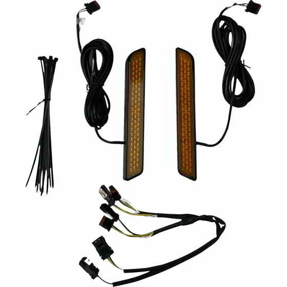 取寄せ LEDフォークリフレクター - アンバー カスタムダイナミクス LED Fork Reflector - Amber CD-FORK-LRST-AB DRAG 20403241