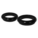 取寄せ フォークダストカバー LAチョッパーズ Fork Dust Covers - 49 mm - Gloss Black Powder Coat LA-75...