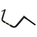 取寄せ 11/4 ビッグツインピークハンドルバー LAチョッパーズ Handlebar - Big Twin Peaks - 10 - Flat Black LA-7360-10M DRAG 06013466