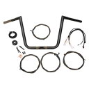 取寄せ APEハンガーハンドルバーキット LA チョッパーズ Handlebar and Cable Kit - 10 - Black LA-7312KT1-6...
