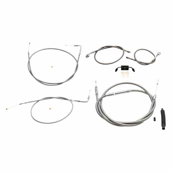 取寄せ ハンドルバーケーブル/ブレーキ＆クラッチライン/ワイヤーキットとコンポーネント LA チョッパ..