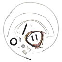 取寄せ 完全なステンレス編組ハンドルバー ケーブル/ブレーキ ライン キット ? ケーブル キット LA チョッパーズ Handlebar Cable/Brake Line Kit - Complete - 15 - 17 Handlebars - Stainless LA-8154KT2-16 DRAG 06620798