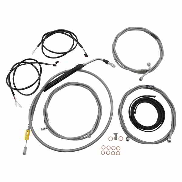 取寄せ 完全なプラグアンドプレイ ケーブル キット LA チョッパーズ Cable Kit - 15 - 17 Handlebars -..