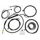 取寄せ LAチョッパーズ Cable Kit - 15 - 17 Ape Hanger Handlebars - ABS - Midnight LA-8056KT3-16M DRAG 06620914