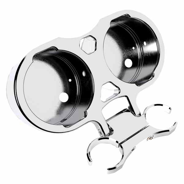  ޥ LA åѡ T-Bar Gauge Mount - Dual - Chrome - 1.50 Diamete...