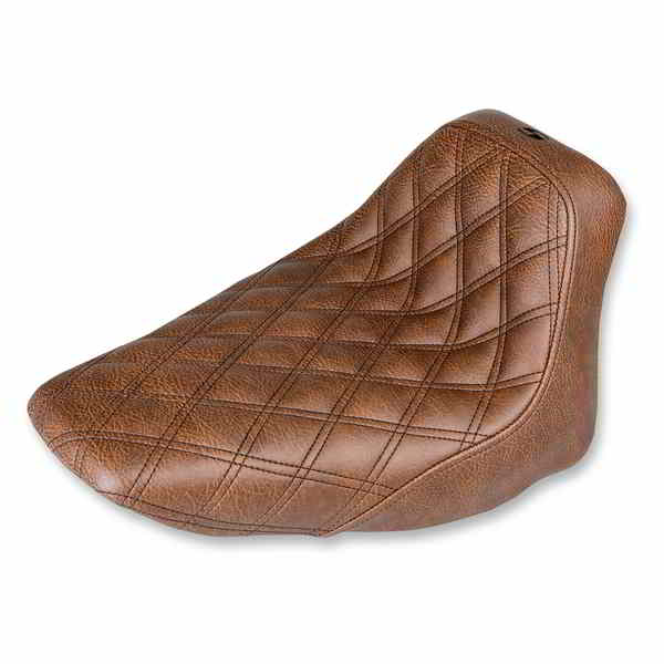 取寄せ 反逆格子ステッチソロシート サドルマン Renegade Solo Seat - Lattice Stitched - Brown - FLST 806-15-002BLS DRAG 08020916
