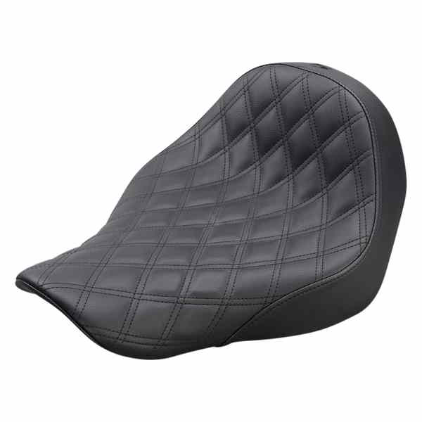 取寄せ 反逆格子ステッチソロシート サドルマン Renegade Solo Seat - Lattice Stitched - Black 818-29-002LS DRAG 08021044