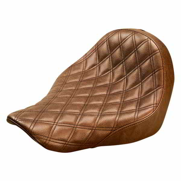 取寄せ 反逆格子ステッチソロシート サドルマン Renegade Solo Seat - Lattice Stitched - Brown 818-29-002BLS DRAG 08021045