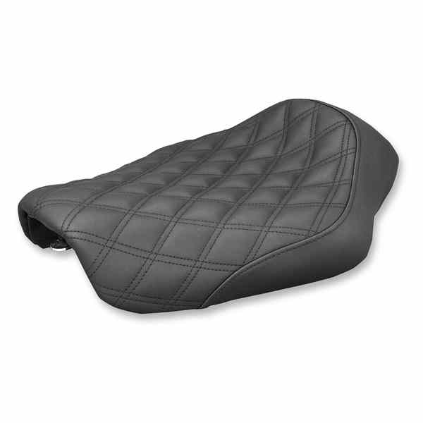 取寄せ 反逆格子ステッチソロシート サドルマン Renegade Solo Seat - Lattice Stitched - Black - Dyna 804-04-002LS DRAG 08030551