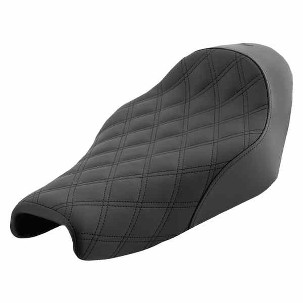 取寄せ 反逆格子ステッチソロシート サドルマン Renegade Solo Seat - Lattice Stitched - Black - XL 807-11-002LS DRAG 08040661