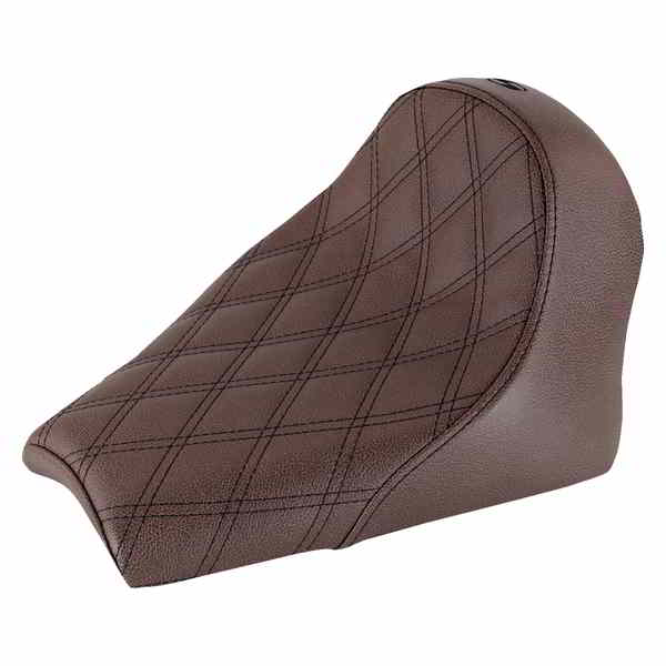 取寄せ 反逆格子ステッチされたソロシート サドルマン Seat - Renegade Solo - Lattice Stitched - Brown I18-33-002BLS DRAG 08102133