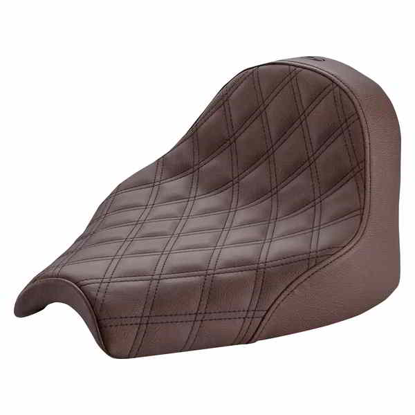 取寄せ 反逆格子ステッチされたソロシート サドルマン Seat - Renegade Solo - Lattice Stitched - Brown I21-04-002BLS DRAG 08102306