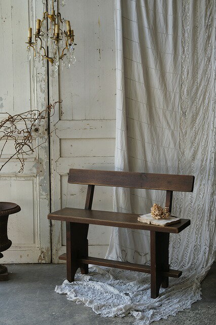 フランス アンティーク ベンチ E78