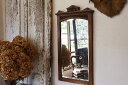 フランスの古い 木製ミラー 壁掛けミラー 鏡 U131 3