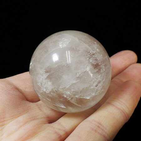 水晶 球 直径43mm ブラジル産 クォーツ 丸玉 スフィア 天然石 パワースト...