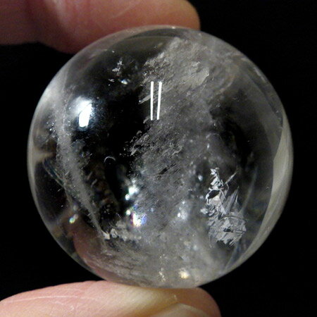 水晶 球 直径37mm ブラジル産 クォーツ 丸玉 スフィア 水晶球 天然石 パワ...