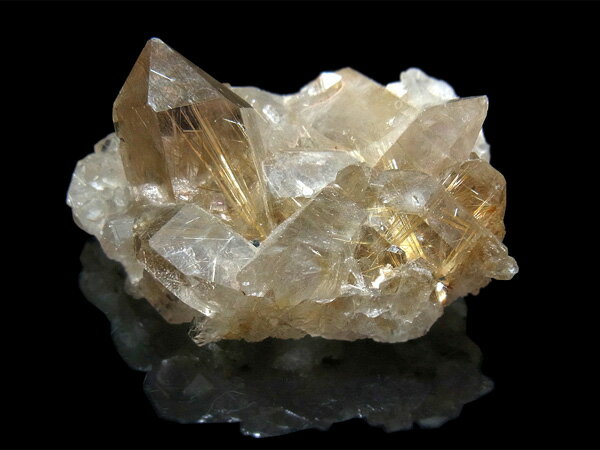 ルチルクォーツ原石 クラスター ブラジル産 結晶 原石 鉱物 天然石 パワーストーン