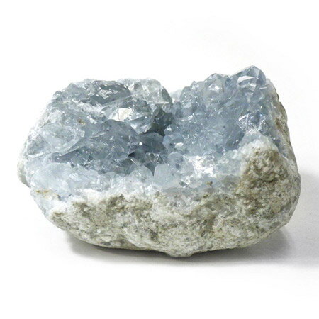 セレスタイト 母岩付き原石 クラスター マダガスカル産 天青石 天然石 パワーストーン 結晶 鉱物