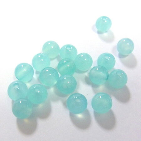 シーブルーカルセドニー6mmラウンドビーズ 天然石 パワーストーン