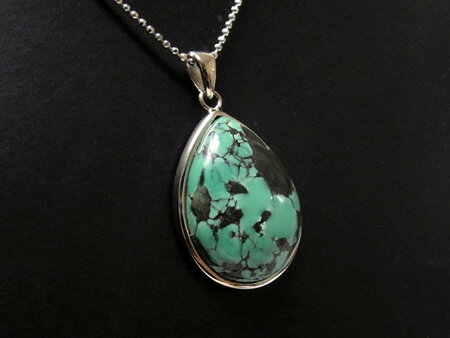 ナチュラルターコイズ ペンダントトップ チベット産 天然石 パワーストーン