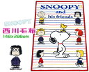 送料無料スヌーピー西川やわらか毛布シングル ピーナッツフレンズレッド マイクロ キャラクター 大人 SNOOPY 軽量ふんわり ブランケット 140x200cm...