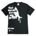 【 5/31まで 300円OFFクーポンあり 】 猫 ねこ おもしろ かわいい Tシャツ escape ( ブラック ) | ネコ 猫柄 猫雑貨 | メンズ レ...