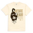 【 10/27 10時まで 222円OFFクーポンあり 】 猫 ねこ おもしろ かわいい Tシャツ DEVIL EAR ( ナチュラル ) | ネコ 猫柄 猫雑貨 | メンズ レディース 半袖 | おしゃれ ペアルック プレゼント | 大きいサイズ 【メール便】 SCOPY / スコーピー