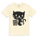 【 本日10時まで クーポンで 最大5 OFF 】 猫 ねこ おもしろ かわいい Tシャツ しろ＆くろねこさん ( ナチュラル ) ネコ 猫柄 猫雑貨 メンズ レディース 半袖 おしゃれ 親子 ペアルック プレゼント 大きいサイズ 【メール便】 SCOPY / スコーピー