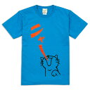 【 本日24時まで 最大P6倍 & 全品5%OFFクーポン 】 猫 ねこ おもしろ かわいい Tシャツ ニャー ( ブルー ) | ネコ 猫柄 猫雑貨 | メン...