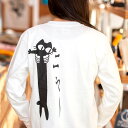 【 明日24時まで 300円OFFクーポンあり 】 猫 ねこ おもしろ かわいい ロンT LOVE CAT ( ホワイト ) | ネコ 猫柄 猫雑貨 | メンズ...