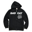 【 本日24時まで 全品P5倍 ＆ 5 OFFクーポン 】 猫 ねこ おもしろ かわいい パーカー BAD CAT ( ブラック ) ネコ 猫柄 猫雑貨 メンズ レディース 春 秋 冬おしゃれ ペアルック プレゼント 大きいサイズ SCOPY / スコーピー