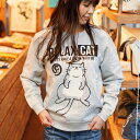  猫 ねこ おもしろ かわいい トレーナー RELAX CAT ( グレー ) | ネコ 猫柄 猫雑貨 | メンズ レディース 長袖 Tシャツ | おしゃれ ペアルック プレゼント | 大きいサイズ | SCOPY / スコーピー