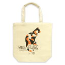 【 10/17まで 300円OFFクーポンあり 】 猫 ねこ おもしろ かわいい トートバッグ MIKE-FLAGE ( ナチュラル ) | ネコ 猫柄 猫雑貨...